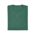 Felpa unisex in cotone biologico con french terry 300 g/m² Capri color verde scuro seconda vista frontale