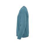 Felpa unisex in cotone biologico con french terry 300 g/m² Capri color blu petrolio terza vista