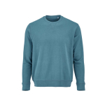 Felpa unisex in cotone biologico con french terry 300 g/m² Capri color blu petrolio vista frontale