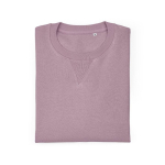 Felpa unisex in cotone biologico con french terry 300 g/m² Capri color lilla seconda vista frontale