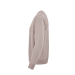 Felpa unisex in cotone biologico con french terry 300 g/m² Capri color grigio topo terza vista