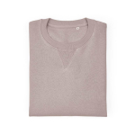 Felpa unisex in cotone biologico con french terry 300 g/m² Capri color grigio topo seconda vista frontale