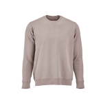 Felpa unisex in cotone biologico con french terry 300 g/m² Capri color grigio topo vista frontale