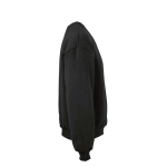 Felpa unisex oversize in cotone biologico 340 g/m² Whitehaven color nero seconda vista
