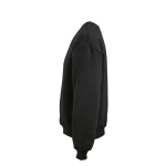 Felpa unisex oversize in cotone biologico 340 g/m² Whitehaven color nero terza vista