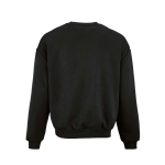 Felpa unisex oversize in cotone biologico 340 g/m² Whitehaven color nero vista posteriore