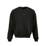Felpa unisex oversize in cotone biologico 340 g/m² Whitehaven color nero vista frontale