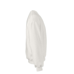 Felpa unisex oversize in cotone biologico 340 g/m² Whitehaven color bianco seconda vista