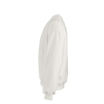 Felpa unisex oversize in cotone biologico 340 g/m² Whitehaven color bianco terza vista