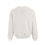 Felpa unisex oversize in cotone biologico 340 g/m² Whitehaven color bianco vista posteriore