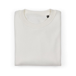 Felpa unisex oversize in cotone biologico 340 g/m² Whitehaven color bianco seconda vista frontale