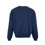 Felpa unisex oversize in cotone biologico 340 g/m² Whitehaven color blu mare vista posteriore