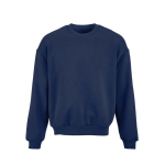 Felpa unisex oversize in cotone biologico 340 g/m² Whitehaven color blu mare vista frontale
