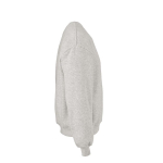 Felpa unisex oversize in cotone biologico 340 g/m² Whitehaven color grigio chiaro jensato seconda vista