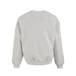Felpa unisex oversize in cotone biologico 340 g/m² Whitehaven color grigio chiaro jensato vista posteriore