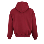 Felpa unisex oversize 340 g/m² in cotone e poliestere riciclato Ericeira color bordò vista posteriore