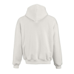 Felpa unisex oversize 340 g/m² in cotone e poliestere riciclato Ericeira color bianco vista posteriore