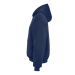 Felpa unisex oversize 340 g/m² in cotone e poliestere riciclato Ericeira color blu mare terza vista