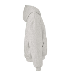 Felpa unisex oversize 340 g/m² in cotone e poliestere riciclato Ericeira color grigio chiaro jensato seconda vista