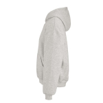 Felpa unisex oversize 340 g/m² in cotone e poliestere riciclato Ericeira color grigio chiaro jensato terza vista