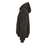 Felpa unisex oversize 340 g/m² in cotone e poliestere riciclato Ericeira color lilla terza vista