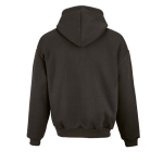 Felpa unisex oversize 340 g/m² in cotone e poliestere riciclato Ericeira color lilla vista posteriore