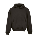 Felpa unisex oversize 340 g/m² in cotone e poliestere riciclato Ericeira color lilla vista frontale