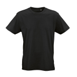 T-shirt unisex in cotone biologico vestibilità regular 165g/m² Copacabana color nero vista frontale