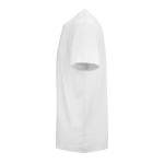 T-shirt unisex in cotone biologico vestibilità regular 165g/m² Copacabana color bianco terza vista