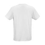 T-shirt unisex in cotone biologico vestibilità regular 165g/m² Copacabana color bianco vista posteriore