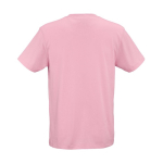 T-shirt unisex in cotone biologico vestibilità regular 165g/m² Copacabana color rosa vista posteriore