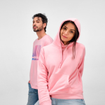T-shirt unisex in cotone biologico vestibilità regular 165g/m² Copacabana color rosa vista ambiente
