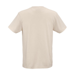 T-shirt unisex in cotone biologico vestibilità regular 165g/m² Copacabana color beige vista posteriore