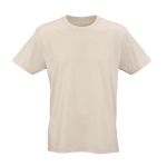 T-shirt unisex in cotone biologico vestibilità regular 165g/m² Copacabana color beige vista frontale