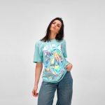 T-shirt unisex in cotone biologico vestibilità regular 165g/m² Copacabana color verde chiaro seconda vista ambiente