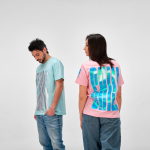 T-shirt unisex in cotone biologico vestibilità regular 165g/m² Copacabana color verde chiaro quarta vista ambiente