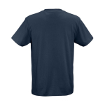 T-shirt unisex in cotone biologico vestibilità regular 165g/m² Copacabana color blu mare vista posteriore