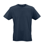 T-shirt unisex in cotone biologico vestibilità regular 165g/m² Copacabana color blu mare vista frontale