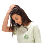 T-shirt unisex in cotone biologico vestibilità regular 165g/m² Copacabana color verde pastello seconda vista ambiente