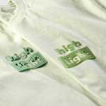 T-shirt unisex in cotone biologico vestibilità regular 165g/m² Copacabana color verde pastello vista dettaglio