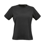 T-shirt da donna in cotone biologico ring-spun 165 g/m² Copacabana color nero vista frontale