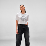 T-shirt da donna in cotone biologico ring-spun 165 g/m² Copacabana color bianco