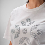 T-shirt da donna in cotone biologico ring-spun 165 g/m² Copacabana color bianco terza vista ambiente