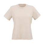 T-shirt da donna in cotone biologico ring-spun 165 g/m² Copacabana color beige vista frontale