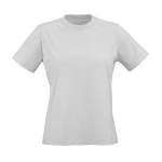 T-shirt da donna in cotone biologico ring-spun 165 g/m² Copacabana color grigio chiaro vista frontale