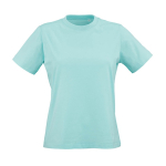 T-shirt da donna in cotone biologico ring-spun 165 g/m² Copacabana color verde chiaro vista frontale