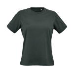 T-shirt da donna in cotone biologico ring-spun 165 g/m² Copacabana color verde scuro vista frontale