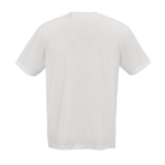 T-shirt unisex in cotone biologico a costine 180 g/m² Maya color bianco vista posteriore