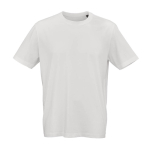 T-shirt unisex in cotone biologico a costine 180 g/m² Maya color bianco vista frontale
