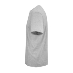 T-shirt unisex in cotone biologico a costine 180 g/m² Maya color grigio jeansato terza vista